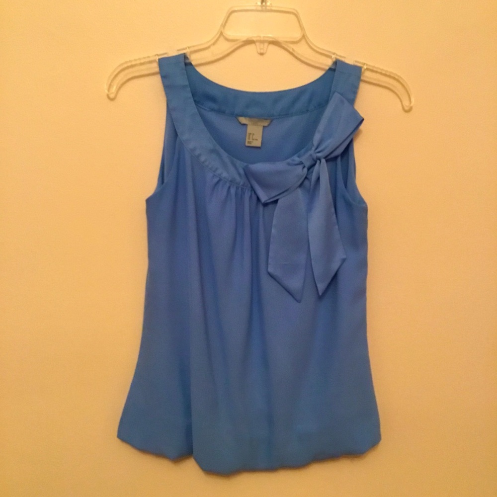 Fancy - Periwinkle Blue Sleeveless Blouse